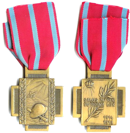 Награды: ордена, медали - Страница 3 BELGE_-_CROIX_DE_FEU_1914-1918