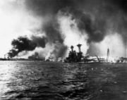 180px USS California sinking Pearl Harbor